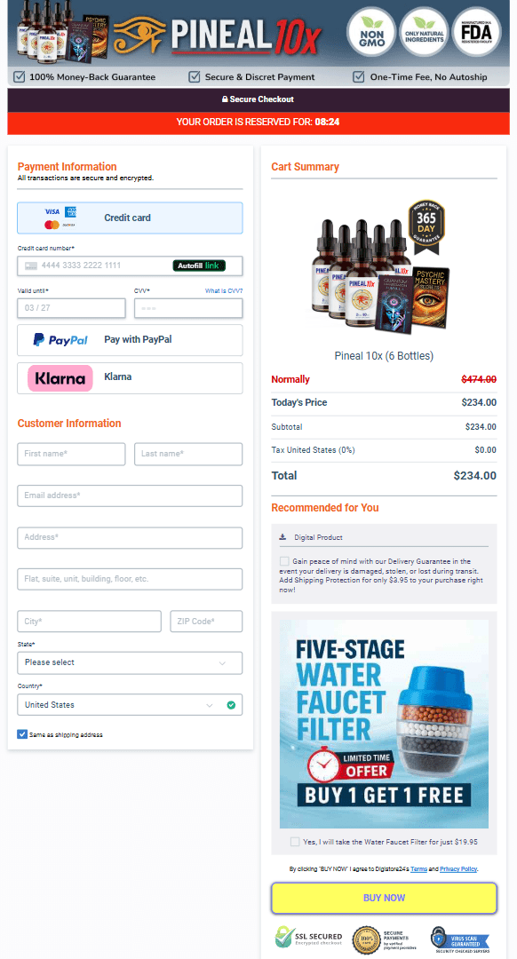 Pineal 10x official website